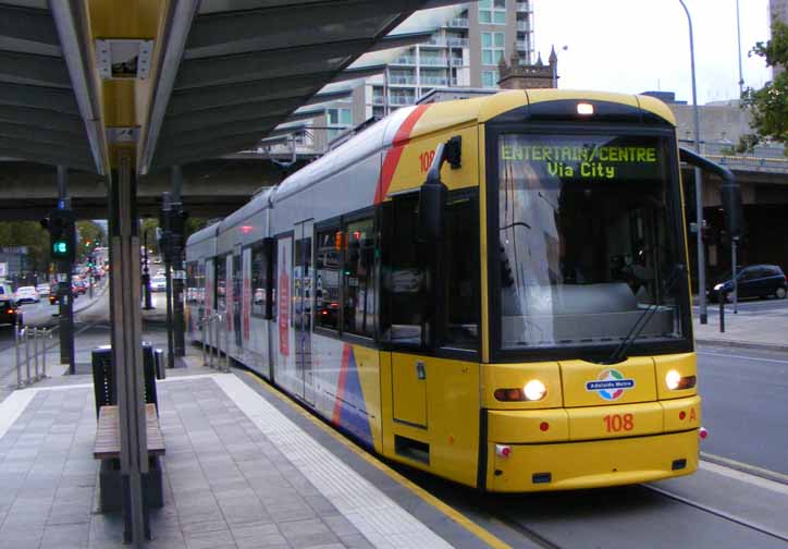 Adelaide Metro Bombardier Flexity tram 108
